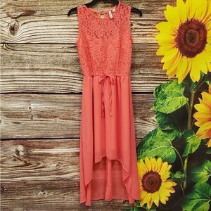 Attitude Unknown orange maxi dress size small